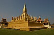 The golden stupa of Pha That Luang, Lao's most important national monument and a symbol of Lao sovereignty and Buddhism.
