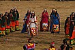 The final dances are performed after the llama is sacrificed.  It was a tourist spectacle, but the performances carried a lot of meaning as well.