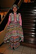 This friendly young lady displayes the typical colourful clothing worn by local Arequipenos.