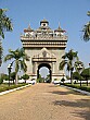 The Victory Monument, built with USA-purchased cement that was intended for construction of a new airport.