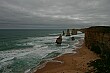 The famous Twelve Apostles, of which there are only ten left.  Every tourist to Great Ocean Road probably has this shot.