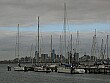 The city of Melbourne can be seen from Jem Pier.